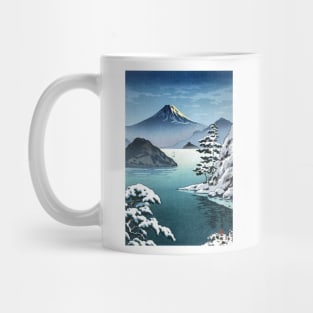 Fuji from Mitsuhama in Snow by Tsuchiya Koitsu Mug